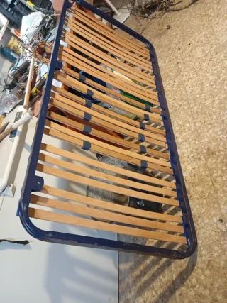 Somier metálico y de madera  180x90