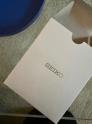 Reloj Seiko Tank Cuadrado Correa Piel Negra