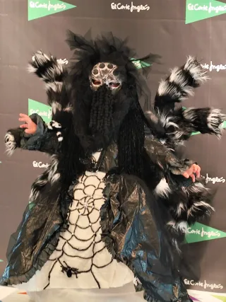 Disfraz Tarántula Niña 6/7 Años Hecho a Mano