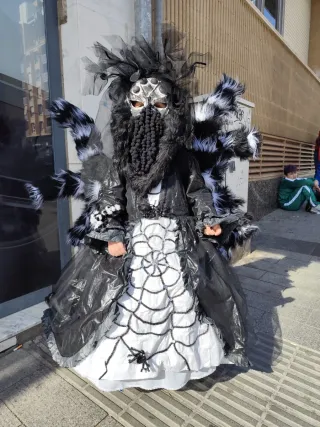 Disfraz Tarántula Niña 6/7 Años Hecho a Mano