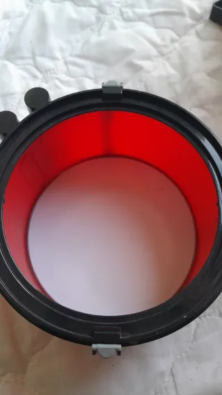 Set di batteria infantile Rock Roja con tamburi rossi