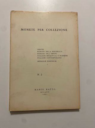 Cataloghi aste monete Mario Ratto 4 cataloghi