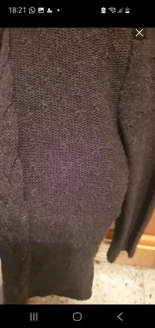 Chaqueta corta de lana gris