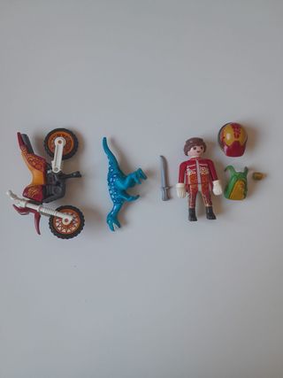 Moto con Velocirraptor Playmobil (9431)