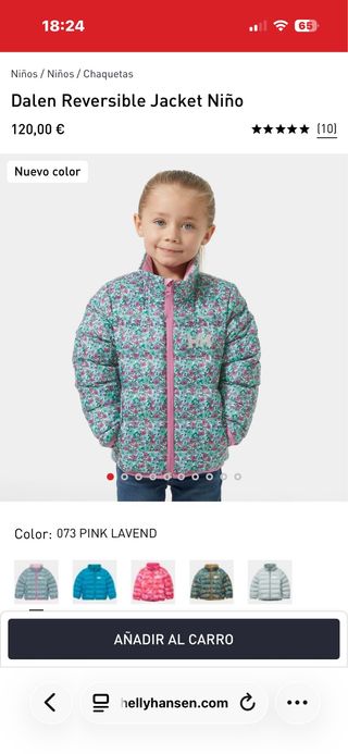 Chaqueta Helly Hansen Dalen Reversible Niña