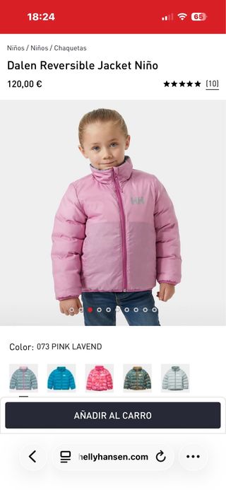 Chaqueta Helly Hansen Dalen Reversible Niña