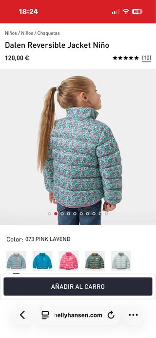 Chaqueta Helly Hansen Dalen Reversible Niña