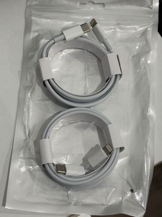 2 Cables iPhone USB-C a Lightning 2m