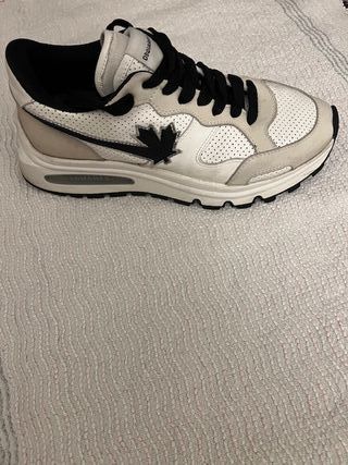 Sneakers uomo DSQUARED2 beige/bianco