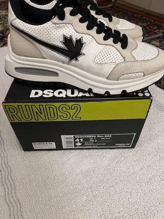 Sneakers uomo DSQUARED2 beige/bianco
