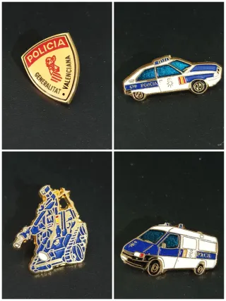 Lote 15 Insignias Policía Nacional