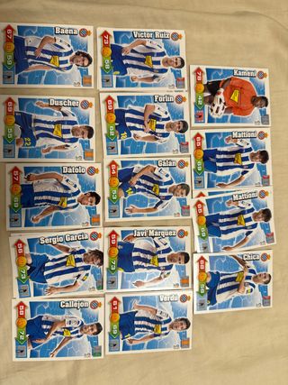 Cromos Adrenalyn Espanyol 11-12