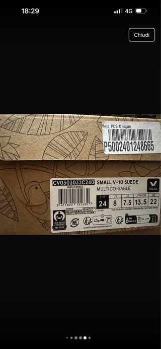 Veja shoes kids size 24 / Veja scarpe bambina