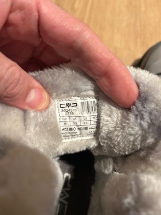 Botas de montaña CMP mujer grises y negras talla39