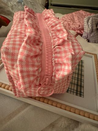 Neceser Vichy Rosa con Volante