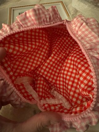 Neceser Vichy Rosa con Volante