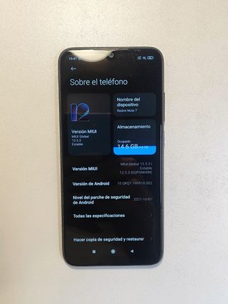 Xiaomi Redmi Note 7 negro 64GB+4GB RAM + Cargador
