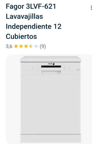 Lavavajillas Fagor 3LVF-6211 Blanco