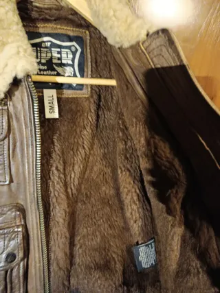 Chaquetón de cuero Superdry