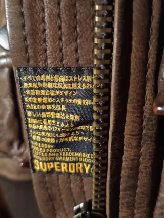 Chaquetón de cuero Superdry