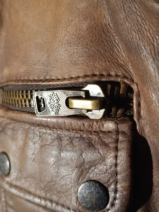 Chaquetón de cuero Superdry