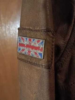 Chaquetón de cuero Superdry