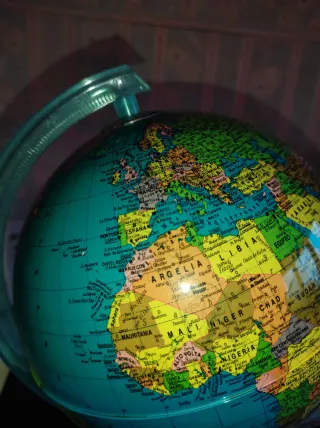 Globo Terráqueo Vintage Iluminado