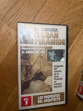 Lote 3 Cintas VHS El Enigma de la Gran Pirámide