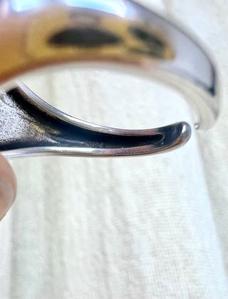 Anello Argento 925 Cuore Bombato Regolabile