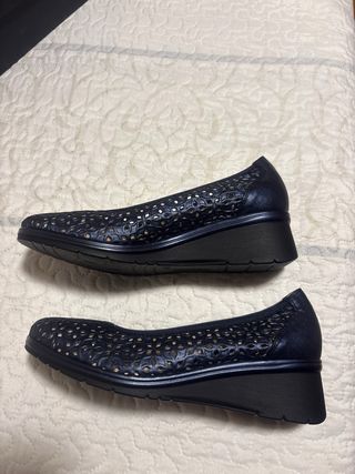 Zapatos Pitillos azul marino mujer talla 38