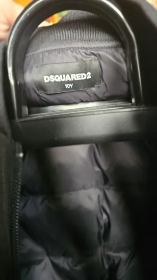 Bomber Dsquared2 nero bambino 10 anni