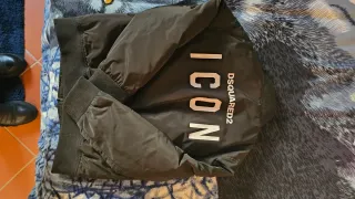 Bomber Dsquared2 nero bambino 10 anni