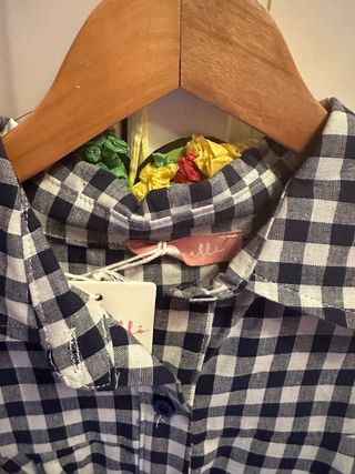 Camisa Mujer Cuadro Vichy