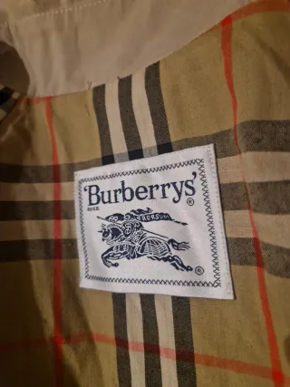 Gabardina Burberry Beige Mujer