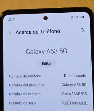 Samsung Galaxy A53 5G 128 GB Nuevo