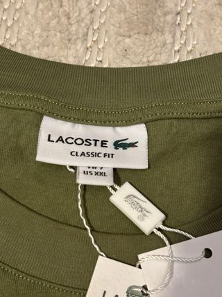 Camiseta Lacoste Verde Oliva Talla XXL