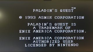 Paladin's Quest SNES NTSC USA Original