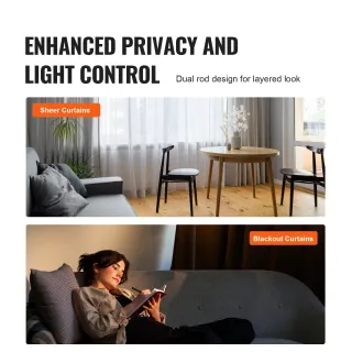 Bastone per Tende Doppio Bastone Tende Estensibile