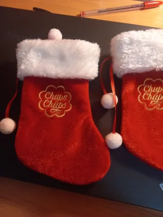 2 Mini Calze Befana Chupa Chups Rosse