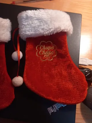 2 Mini Calze Befana Chupa Chups Rosse