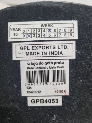 2 Bases de Lámpara Elegantes Plateadas