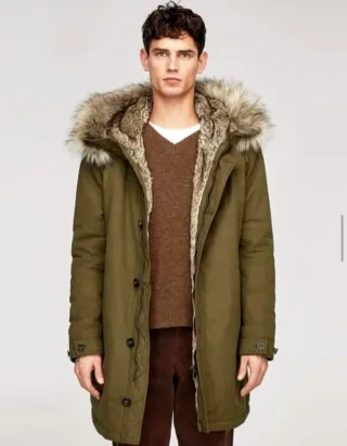 PARKA/CHAQUETON VERDE ZARA Talla L-Hombre/XL-Mujer