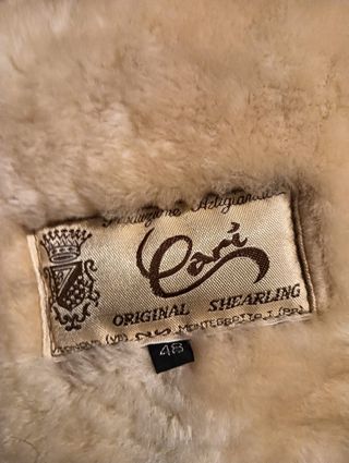 Montone in pelle Shearling marrone