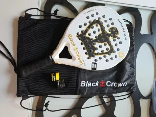 Pala de pádel Black Crown Piton White