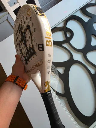 Pala de pádel Black Crown Piton White