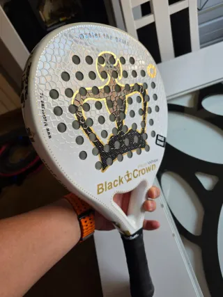 Pala de pádel Black Crown Piton White