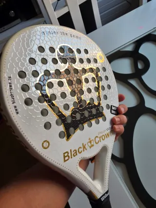 Pala de pádel Black Crown Piton White