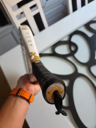 Pala de pádel Black Crown Piton White