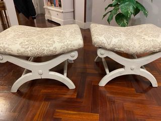 Lote 2 taburetes góndola estilo Luis XVI