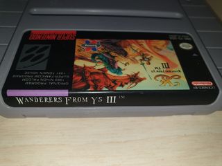 Ys III Wanderers from Ys SNES NTSC USA